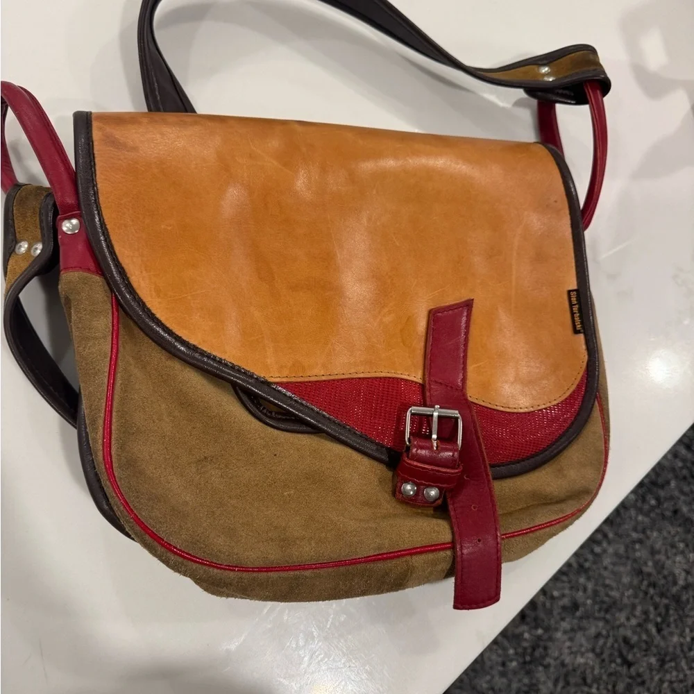 Ston Torbalski Multi-Tone Leather Crossbody Bag
